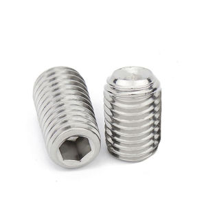 C.B.【Ready in Stock】 M8 304 Stainless Allen Setscrew Socket Grub Screw Flat Head Screw Allen Hex Socket