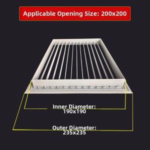KELAJI | Custom Aluminum Central Air Conditioner Vent Adjustable Louver Return Grille