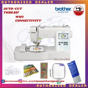 Mesin Sulam Automatik BROTHER M330E Sulam/Embroidery[Free Embroidery threads Free Sewing ScissorsEmbroidery Frame Stabilizer Footers  Bobbins]