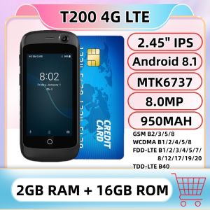 4G LTE Super Mini Smartphone 2GB RAM 16GB ROM 2.45" Android 8.1 MTK6737 2.0+8.0MP Google Play Small Card Mobile Pocket Phone
