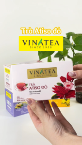 Trà Vinatea Thảo Mộc Atiso đỏ Túi Lọc Hộp 30g Trà Thảo Mộc Hương Vị Thơm Ngon Đặc Trưng