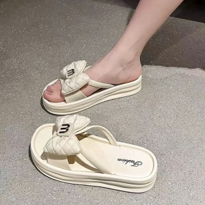 KF Women Slip-On Mules PVC Soft Sole Flat Sandals Korean Fashion 1609