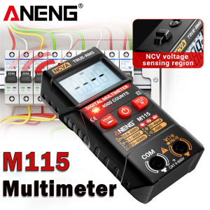 ANENG | Digital Multimeter Portable Multi-function AC/DC Voltage Hertz Frequency Resistance NCV Sensing 4000 Counts Detector ANENG M115