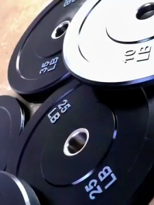 【Factory Best Price】Rubber Barbell Plates Weight Plates 10LBS/15LBS/25LBS/35LBS/45LBS/55LBS Dumbbell Plates Barbell Plates For Weight 50mm 2-in Hole Premium Bumper Plates Durable Adjustable HigOlympic Weight Plates for Dumbbell Bar Training