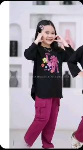 Setelan Anak Zielea Terbaru 2025: Kaos Setelan Katun Combed 24s