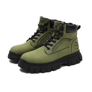 Jeep | Jeep Mens Outdoor Hiking Boots Style Heightening Workwear Yellow Boots Autumn Winter New Arrival Support Shock Absorption