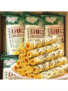 Black Sesame Crispy Old-Fashioned Egg Roll