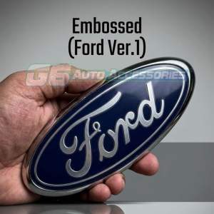 1pc FORD FOCUS 15x6cm (Bowl-type) Embossed Emblem Badge Front 6-inch