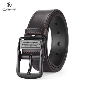 OKIMY เข็มขัดหนังแท้สำหรับเข็มขัดผู้ชายแฟชั่นเข็มขัดลำลองธุรกิจเข็มขัดแฟชั่นเข็มขัดเข็มขัดปรับได้ความยาวแบบเข็มลำลองง่ายทนต่อการสึกหรอเข็มขัดง่าย