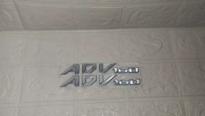 Emblem Tulisan ADV 160 Sticker ADV 160 Timbul Emblem Logo ADV 160 Silver