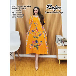 Pakaian tidur wanita DASTER JUMBO XXL dan XL kain rayon Samitex Batik Cap untuk ibumenyusui