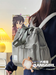 Casual Commuter Backpack Small Lightweight Nylon Womens Bag for Traveling And Class Original Design Multi-Compartment Backpack