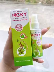 Tinh dầu thảo dược chống muỗi Nicky 60ml