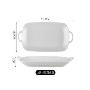 Bát Đựng Cá Hấp Hình Elip Đơn Giản Có Thể Sử Dụng Trong Gia Đình Giá Trị Thẩm Mỹ Cao Cảm Giác Cao Cấp Bát Đựng Thức Ăn