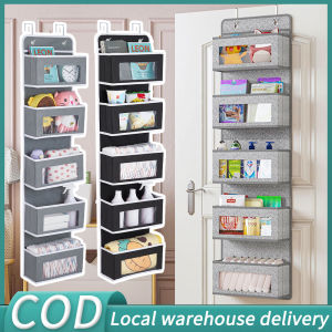 Hanging Storage Organizer Bag With 5 Pockets Wall hanging organizer Door Hanging Organizer Bag Organizer Storage For Bag Clothes Hanger Organizer Space Saving Clothes Hanger - Lazada