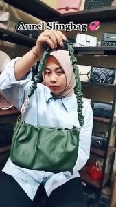 Aelin Tas Selempang Wanita Terbaru 2024 Tas Kerut Shoulder Bag