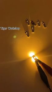 Lampu LED Motor Mobil T5 Speedometer Panel AC spido soket T5 3 Mata