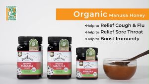 TranzAlpine Organic Manuka Honey MG100+ (500g)
