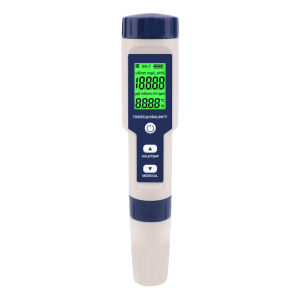 [การจัดส่ง 24 ชั่วโมง] 5 in 1 เครื่องตรวจจับคุณภาพน้ำ pH tds EC ความเค็มอุณหภูมิเครื่องตรวจจับคุณภาพน้ำปากกาแบบพกพาสำหรับพิพิธภัณฑ์สัตว์น้ำสปาสปา