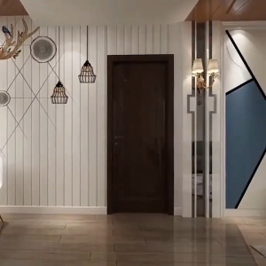 MT 3D waterproof self-adhesive wallpaper wallpaper dormitory bedroom living room PVC furniture renovation sticker wallpaper sticker (10m x 45cm)