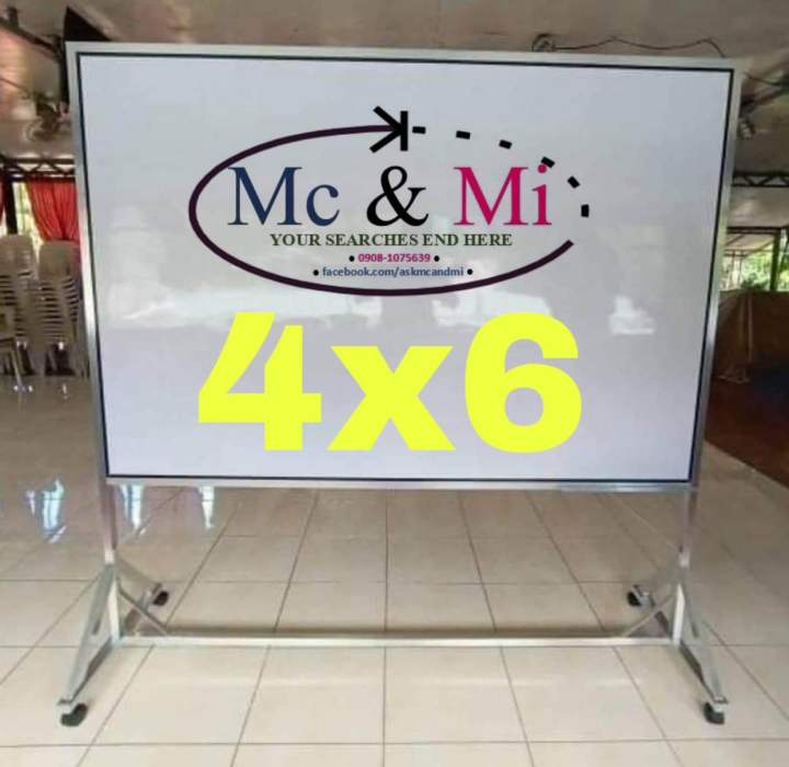 4x6 feet whoteboard with stand Lazada PH