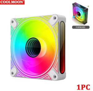 Fan Kipas 12cm Coolmoon DM1 Dragon Mirror Argb Pwm Casing PC Komputer