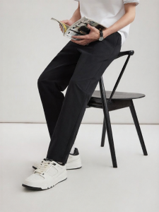 Cabbeen | Quần Tây Phẳng Màu Sắc Đơn Nam Casual