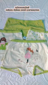 QSW315 Celana Dalam Anak Perempuan Celana Dalam Boxer Anak Perempuan Motif Bahan Katun Random 4 Pcs