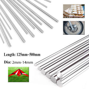 304 Stainlesss Steel Rod 0.8mm- 1.8mm 2mm 2.5mm 3mm 4mm 5mm 6mm 8mm 10mm 14mm linear shaft metric round rod 125mm 500mm Long