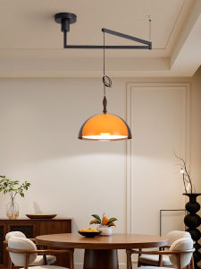 MR.LAMP | Adjustable Restaurant Pendant Light for Dining Table and Study Room in Retro Japanese and Wabi-Sabi Style