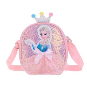Princess Style Childrens Single Shoulder Bag Fashionable Mini Crossbody Bag for Little Girls Cute Baby Girl Purse