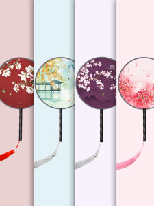 Quạt Lụa Cổ Điển Trung Hoa Cho Trẻ Em Quạt Khiêu Vũ Chuyên Dụng Trang Phục Qipao Trang Phục Biểu Diễn Mùa Xuân Quạt Lụa Thêu