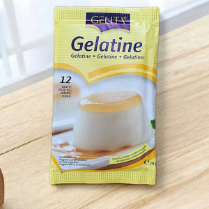 เจลาตินแผ่น ยี่ห้อ Gelita ขนาด 20กรัม 12แผ่น