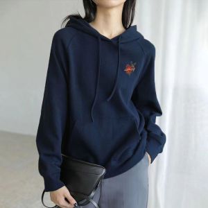 High Cotton K-style Plus Size Outwear Womens Loose Pullover Hooded Sweatshirt New Arrival Slim Looking Autumn and Winter Printing Tops Plus Size Ladies