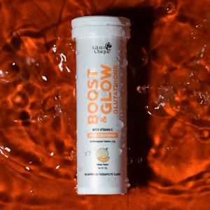 Gluta Chique Glutathione - 3 Tubes (30 Effervescent Tablets) Flawless Glowing Skin Effortlessly Beauty and Health!