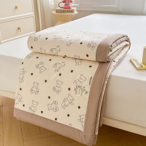Washable Cotton Summer Quilt Thin Pure Cotton Light Weight Air Conditioner Quilt Student Dormitory Kindergarten Nap Quilt