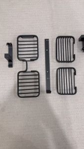 Soap Dish ที่วางสบู่ แบบ 2แขน ติดผนัง อลูมิเนียม สีดำ Nordic style SO-A