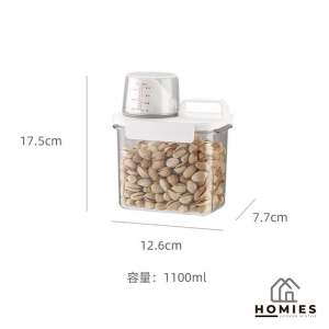 TOPLES CEREAL PENYIMPANAN SERBAGUNA MAKANAN DRY FOOD CONTAINER / TOPLES TUANG SERBAGUNA TOPLES BERAS BIJI BIJIAN MINYAK DENGAN TUTUP GELAS
