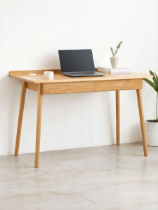 YUANSHI YUANSU | Solid Wood Simple Nordic Study Desk For Small Spaces