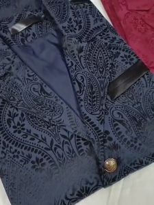 🇲🇾 READY STOCK ~ Men Slim Fit Vest Sequins Shiny Waistcoat Party Dress Stylish Suit Vest #MJ2301 (Men plus size)