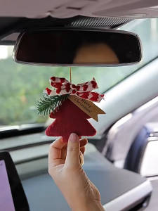 Festive Bell Hanging Ornament Plush Christmas Decor for Tree Door & Wall Display