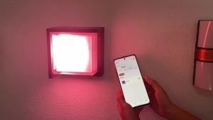 Đèn Treo Tường Ngoài Trời WiFi Thông Minh Đèn LED Có Thể Điều Chỉnh Độ Sáng Thay Đổi Màu Sắc RGB Hoạt Động Với Alexa Google App Control Chống Thấm Nước IP65