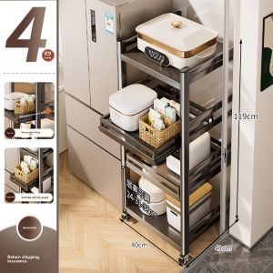 B&W | Pull Out Multilayer Corner Storage Organizer