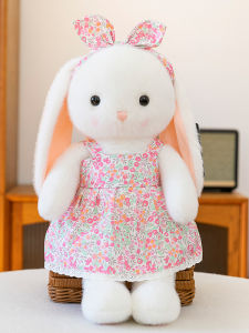 หมอนผ้าขนแกะรูปกระต่ายสีสันสดใส หมอนอิงผ้าขนแกะสำหรับเด็กผู้หญิง อุปกรณ์ชั้นนอนเพื่อบรรเทาความกังวล สวมใส่สบาย ความหนาแน่นของขนแกะที่ดี