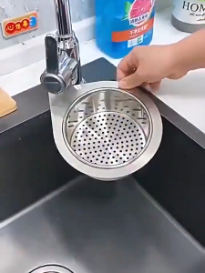Giỏ Lọc Rác Bồn Rửa Inox Hình Thiên Nga Có Thể Tháo Rời Phụ Kiện Lọc Rác Inox Giữ Vệ Sinh Chống Tắc Nghẽn Cho Nhà Bếp