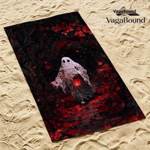 Khăn Tắm Biển Red Leaf Ghost Wanderer Khô Nhanh Siêu Thấm Hút Vật Dụng Cần Thiết Mùa Hè Khăn Polyester In Họa Tiết Nhẹ Khô Nhanh