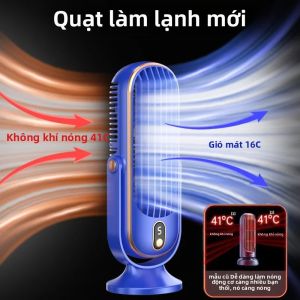 Quạt Sàn JKUOO 25ft/s Cho Phòng Ngủ 90 °   Dao Động Quạt Đứng Không Cánh Yên Tĩnh USB Trắng Có Thể Sạc Lại Sử Dụng Trong Nhà