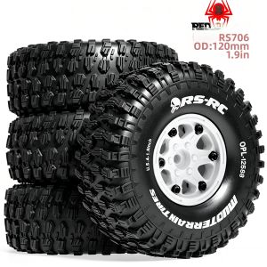 Lốp Cao Su RED SPIDER 4 Chiếc 1.9 Inch 120mm Dành Cho Xe RC Rock Crawler Tỷ Lệ 1/10 SCX10 TRX4 Gen7 Gen8 Bánh Xe Nhựa