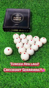 KANSA Snooker Cue Ball Billiards 57.2mm 6 Dot-Spot Measly White Pool-Billiard Cue Ball Billiard Pool Crystal Ball
