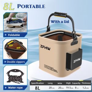 Portable Folding Water Bucket Multi-Functional Fishing equipment and Camping Water Storage Bucket Hiking Water Storage Bucket